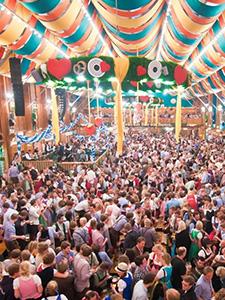 Público de concierto con luces de escenario y ambiente nocturno vibrante.