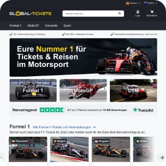 Global-Tickets-Webseite